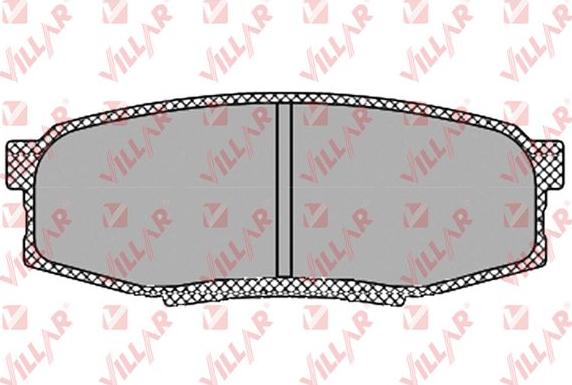 Villar 626.1419 - Brake Pad Set, disc brake autospares.lv