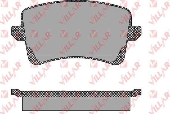 Villar 626.1489 - Brake Pad Set, disc brake autospares.lv