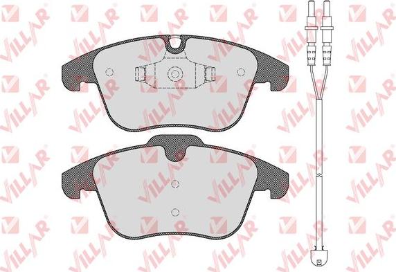 Villar 626.1486A - Brake Pad Set, disc brake autospares.lv