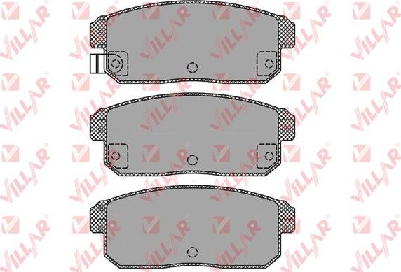 Villar 626.1432 - Brake Pad Set, disc brake autospares.lv