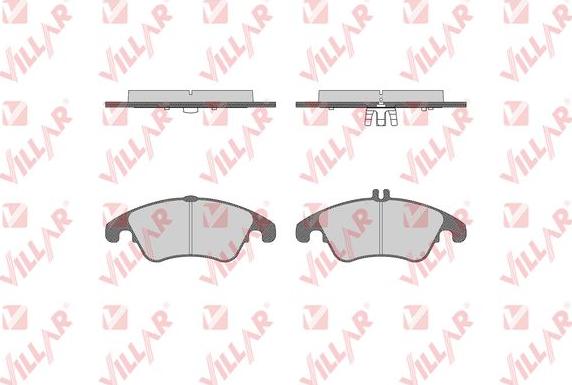 Villar 626.1421 - Brake Pad Set, disc brake autospares.lv