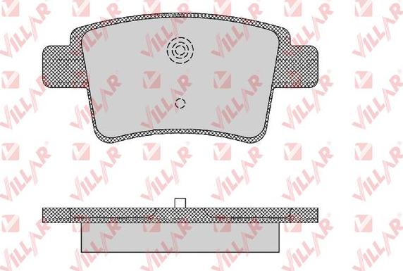 Villar 626.1475 - Brake Pad Set, disc brake autospares.lv