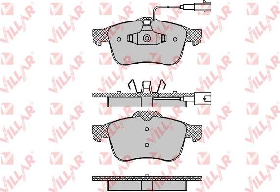 Villar 626.1470 - Brake Pad Set, disc brake autospares.lv