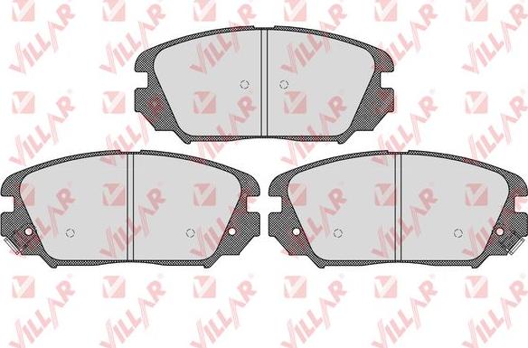 Villar 626.1599 - Brake Pad Set, disc brake autospares.lv