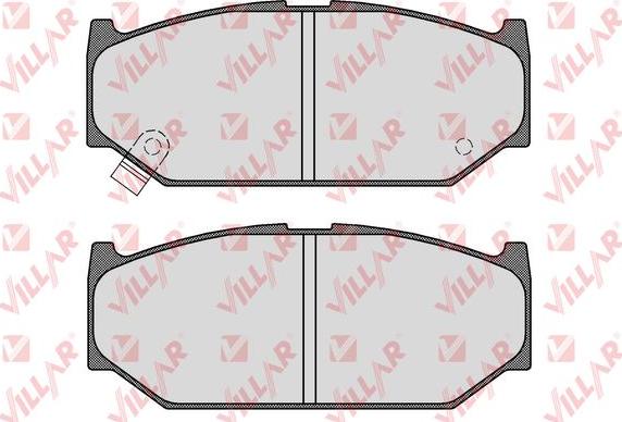 Villar 626.1594 - Brake Pad Set, disc brake autospares.lv