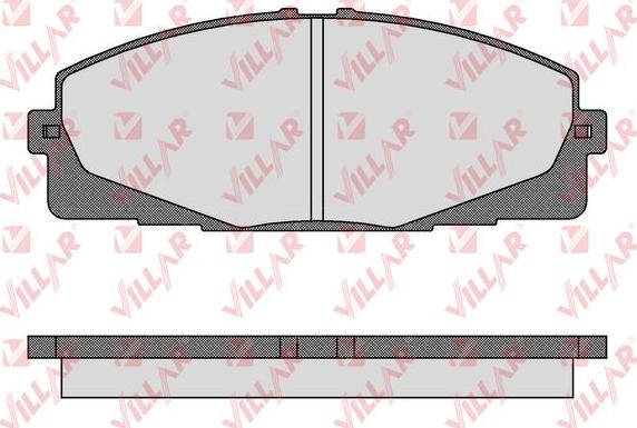 Villar 626.1595 - Brake Pad Set, disc brake autospares.lv