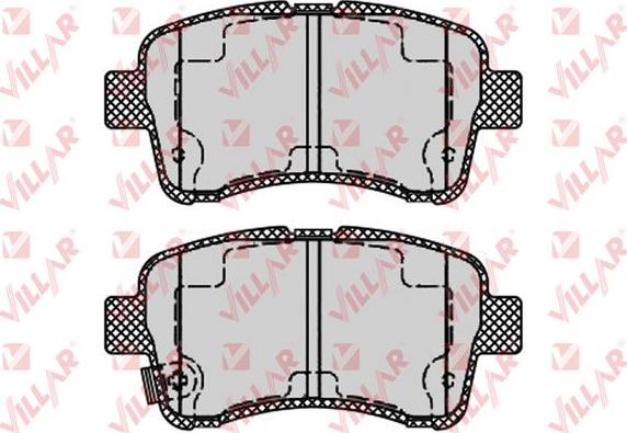 Villar 626.1541 - Brake Pad Set, disc brake autospares.lv