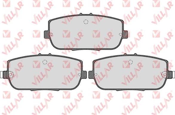 Villar 626.1554 - Brake Pad Set, disc brake autospares.lv