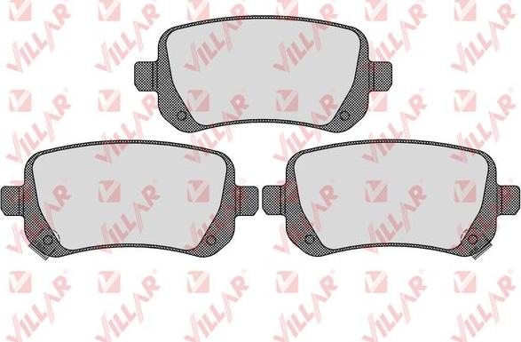 Villar 626.1550 - Brake Pad Set, disc brake autospares.lv