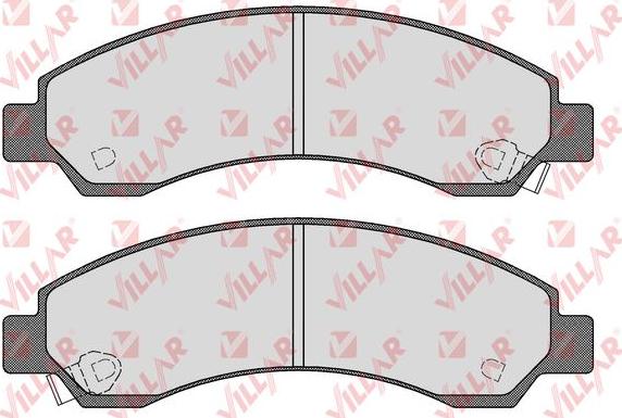 Villar 626.1568 - Brake Pad Set, disc brake autospares.lv