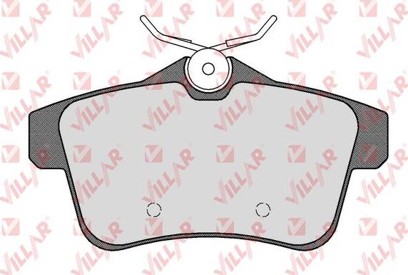 Villar 626.1567 - Brake Pad Set, disc brake autospares.lv