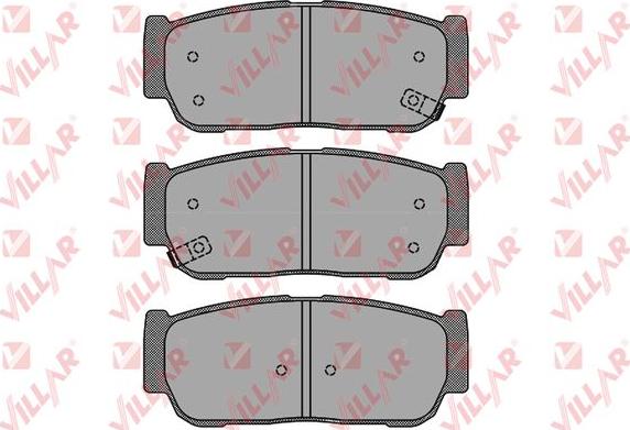 Villar 626.1504 - Brake Pad Set, disc brake autospares.lv