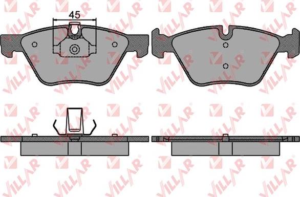 Villar 626.1512 - Brake Pad Set, disc brake autospares.lv