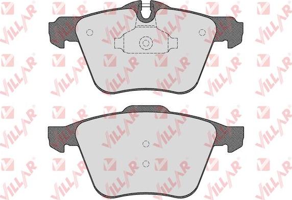 Villar 626.1587 - Brake Pad Set, disc brake autospares.lv