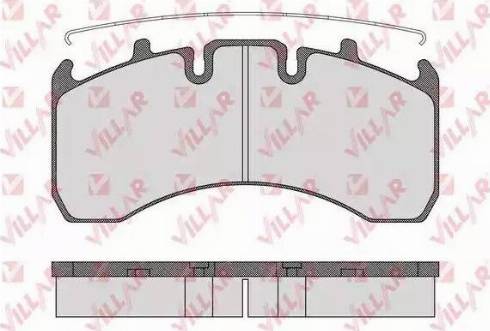 Villar 626.1539 - Brake Pad Set, disc brake autospares.lv