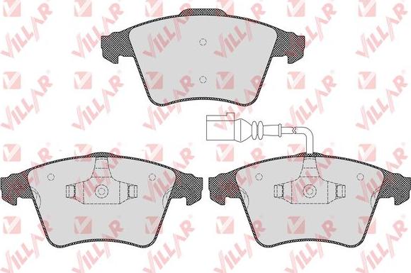 Villar 626.1536 - Brake Pad Set, disc brake autospares.lv