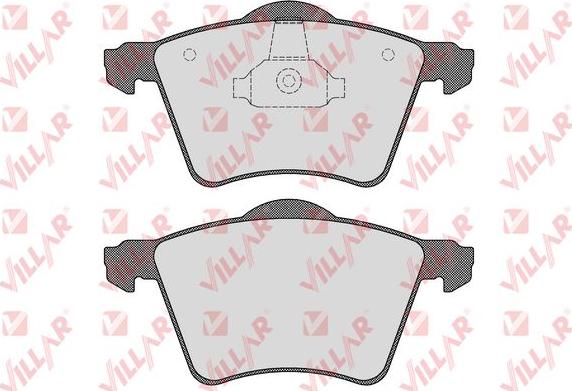 Villar 626.1525 - Brake Pad Set, disc brake autospares.lv