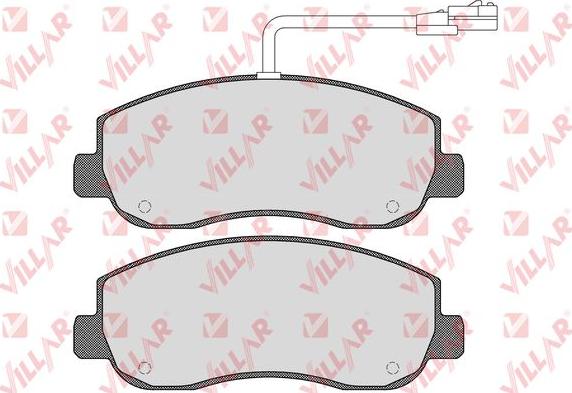 Villar 626.1579 - Brake Pad Set, disc brake autospares.lv