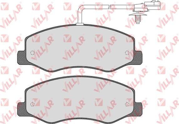 Villar 626.1570 - Brake Pad Set, disc brake autospares.lv