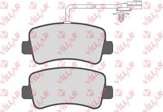 Villar 626.1578 - Brake Pad Set, disc brake autospares.lv