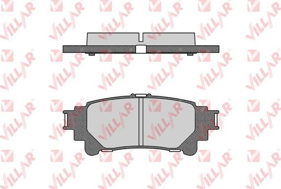 Villar 626.1693 - Brake Pad Set, disc brake autospares.lv