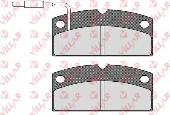 Villar 626.1649 - Brake Pad Set, disc brake autospares.lv