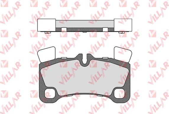 Villar 626.1655 - Brake Pad Set, disc brake autospares.lv