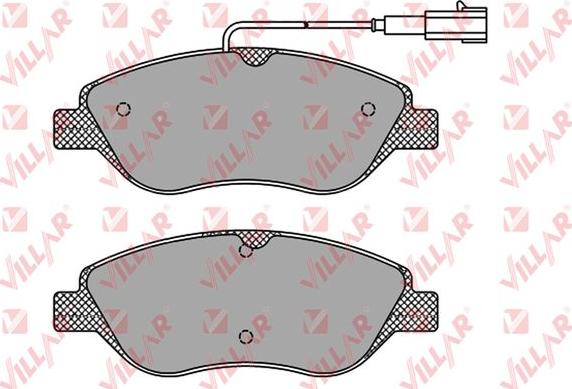 Villar 626.1658 - Brake Pad Set, disc brake autospares.lv