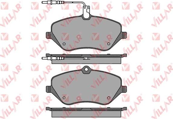 Villar 626.1666 - Brake Pad Set, disc brake autospares.lv