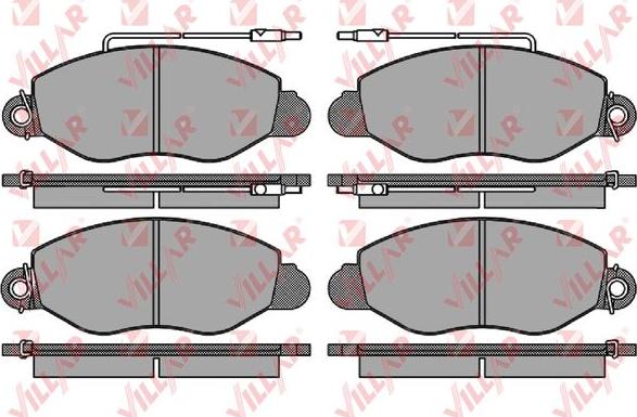 Villar 626.1663 - Brake Pad Set, disc brake autospares.lv