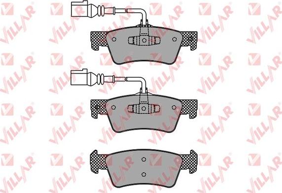 Villar 626.1667 - Brake Pad Set, disc brake autospares.lv