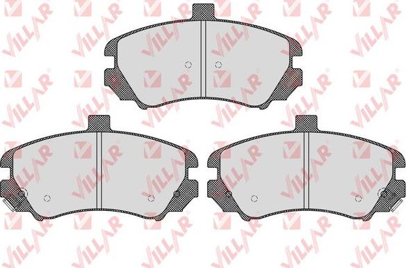 Villar 626.1609 - Brake Pad Set, disc brake autospares.lv