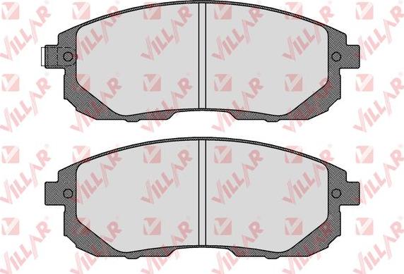 Villar 626.1605 - Brake Pad Set, disc brake autospares.lv