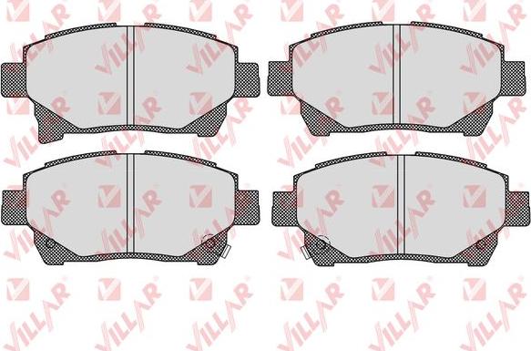 Villar 626.1602 - Brake Pad Set, disc brake autospares.lv