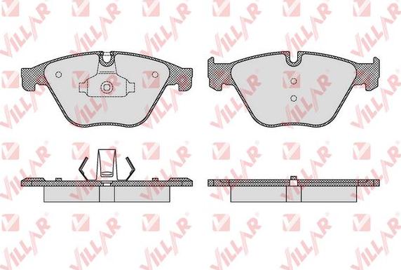 Villar 626.1619 - Brake Pad Set, disc brake autospares.lv