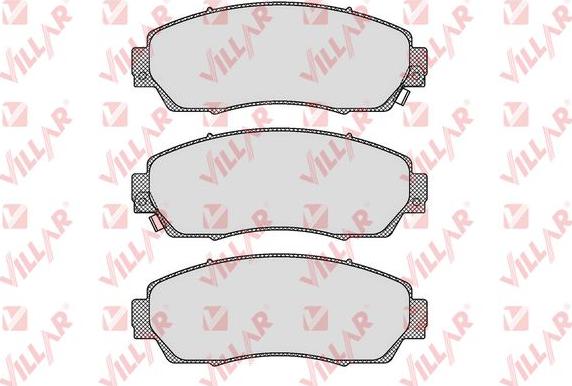 Villar 626.1634 - Brake Pad Set, disc brake autospares.lv