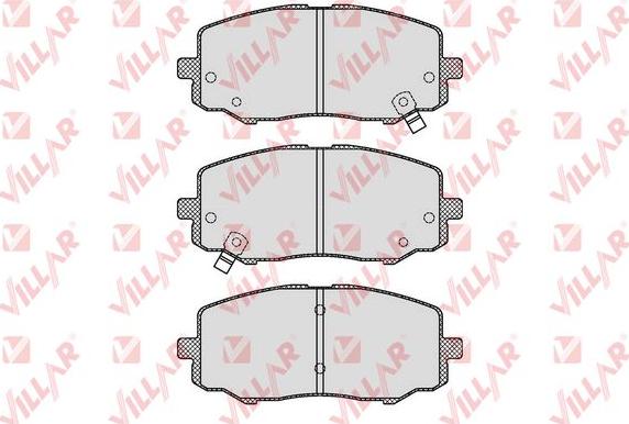 Villar 626.1633 - Brake Pad Set, disc brake autospares.lv