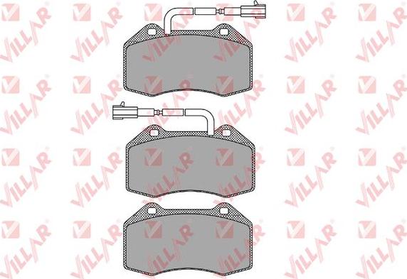 Villar 626.1671 - Brake Pad Set, disc brake autospares.lv