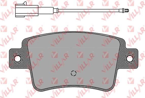 Villar 626.1677 - Brake Pad Set, disc brake autospares.lv