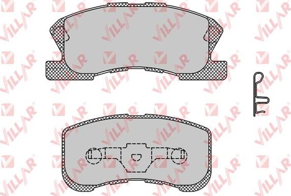 Villar 626.1042 - Brake Pad Set, disc brake autospares.lv