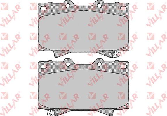 Villar 626.1050 - Brake Pad Set, disc brake autospares.lv