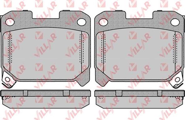 Villar 626.1052 - Brake Pad Set, disc brake autospares.lv