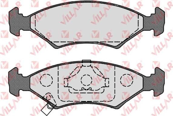 Villar 626.1067 - Brake Pad Set, disc brake autospares.lv