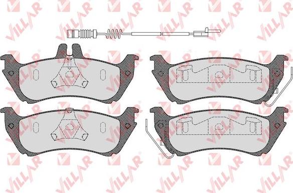 Villar 626.1000A - Brake Pad Set, disc brake autospares.lv