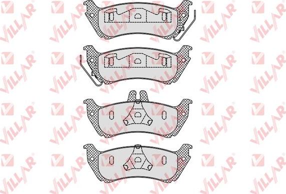 Villar 626.1000 - Brake Pad Set, disc brake autospares.lv