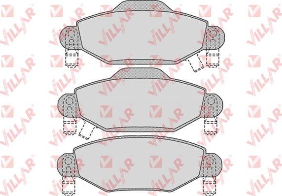 Villar 626.1001 - Brake Pad Set, disc brake autospares.lv