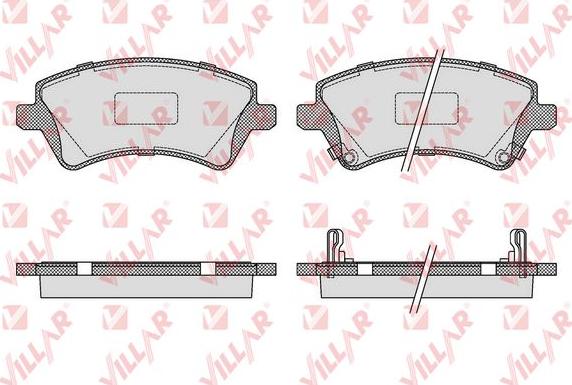 Villar 626.1002 - Brake Pad Set, disc brake autospares.lv