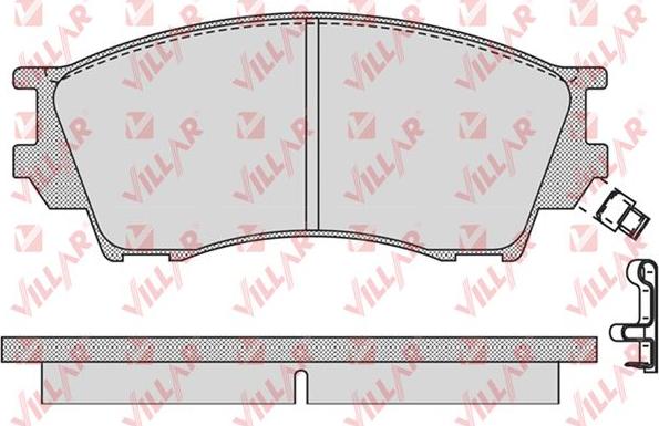 Villar 626.1019 - Brake Pad Set, disc brake autospares.lv