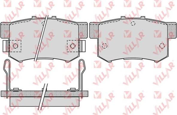 Villar 626.1014 - Brake Pad Set, disc brake autospares.lv