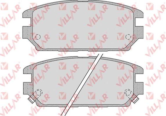 Villar 626.1016 - Brake Pad Set, disc brake autospares.lv